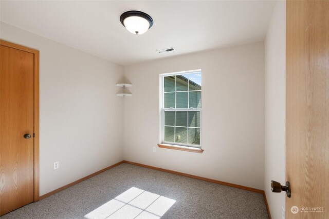 view of carpeted empty room