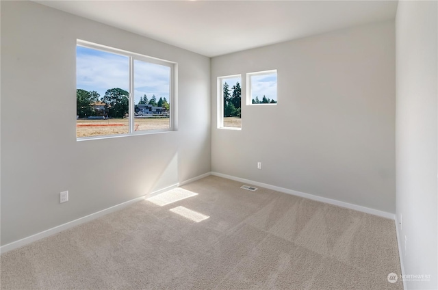 empty room with light carpet