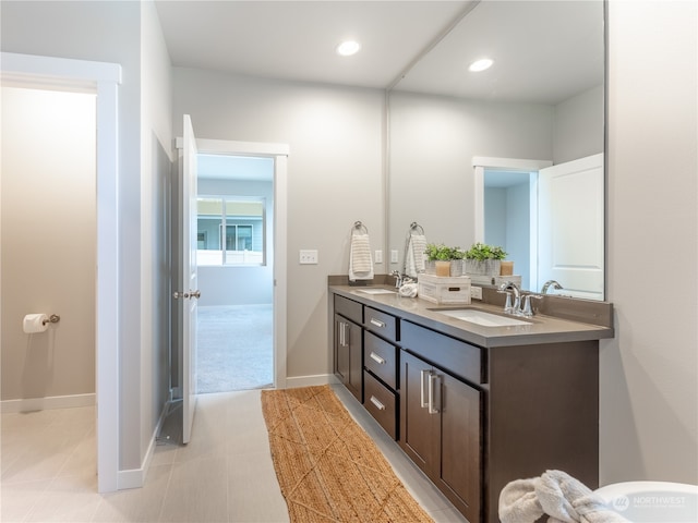 bathroom with vanity