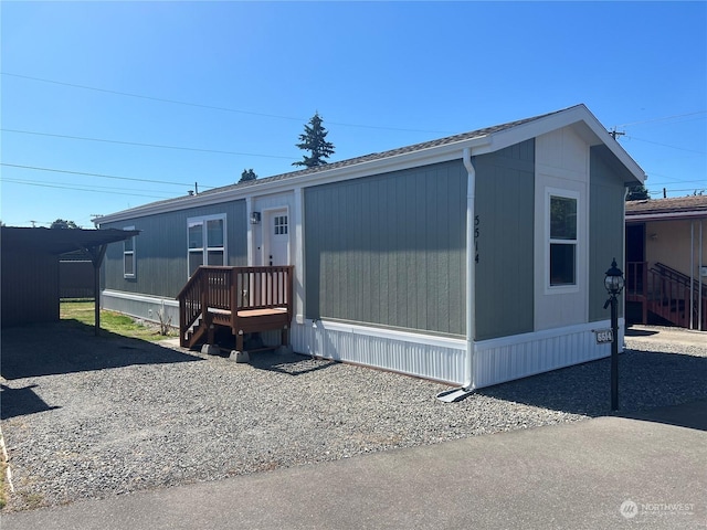 view of manufactured / mobile home