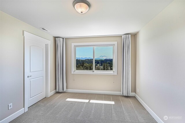 view of carpeted empty room