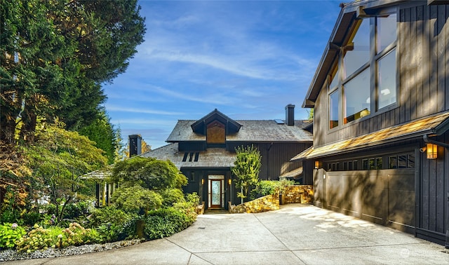 exterior space with french doors