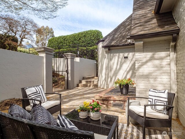 view of patio / terrace with outdoor lounge area