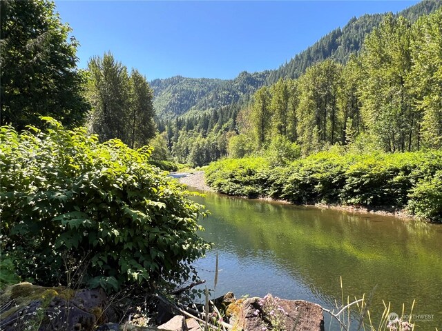 property view of water with a mountain view