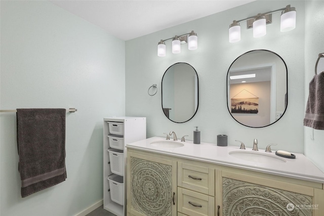 bathroom with vanity