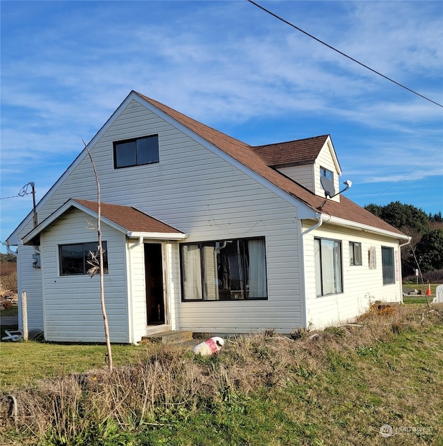 view of rear view of property