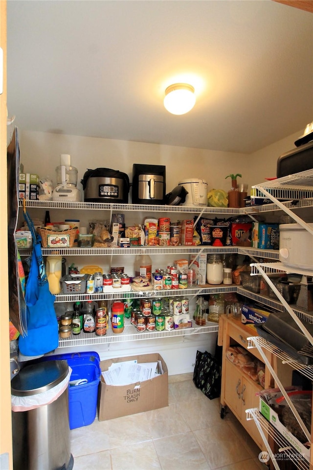 view of pantry