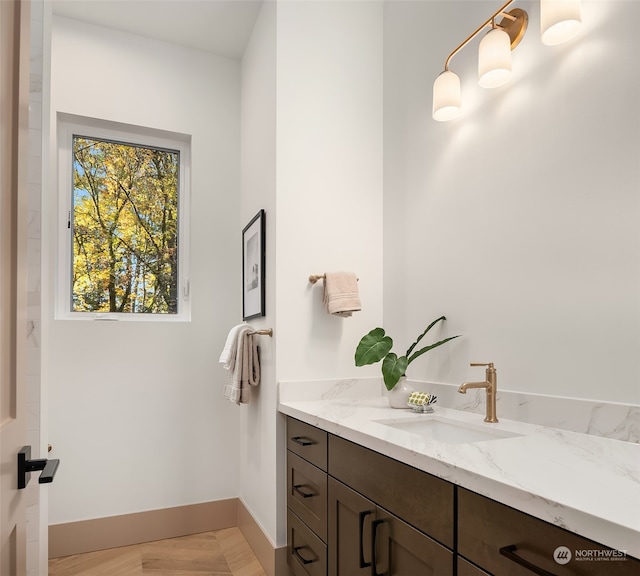 bathroom with vanity