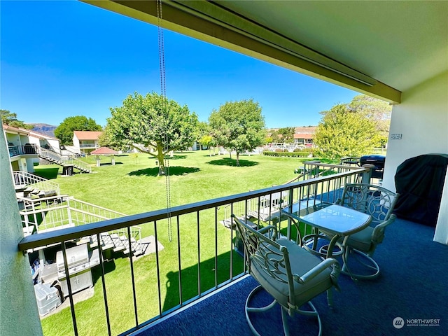 view of balcony