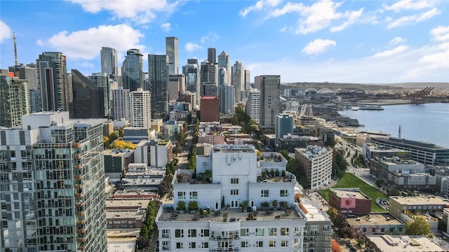 city view featuring a water view