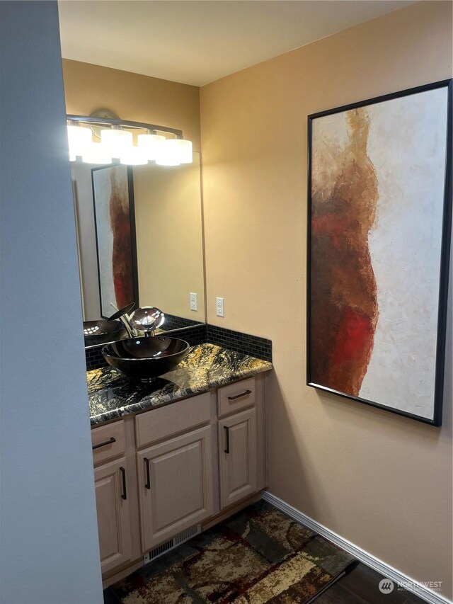 bathroom with vanity