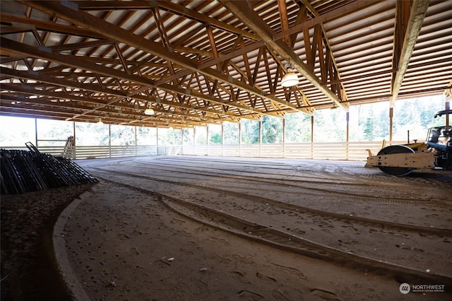 view of horse barn