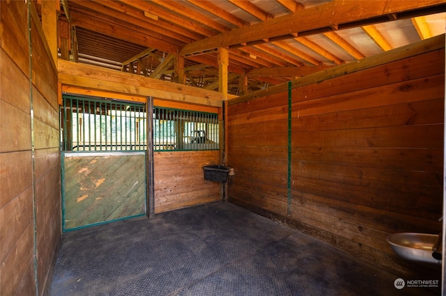 view of horse barn