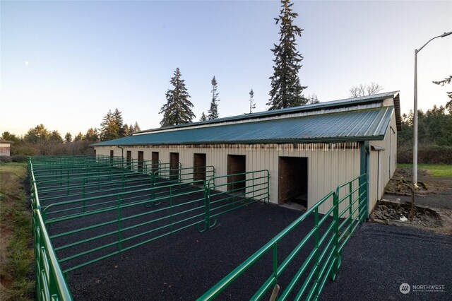 view of horse barn