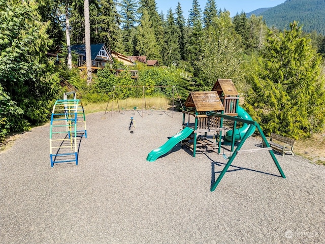 view of play area