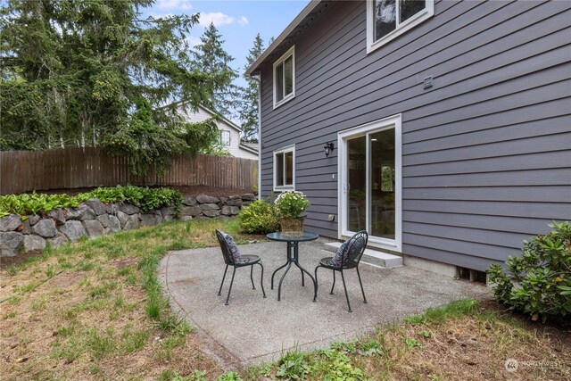 view of patio / terrace with fence