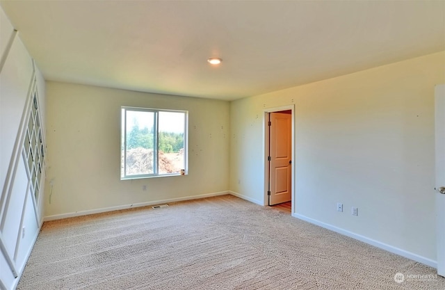 view of carpeted empty room