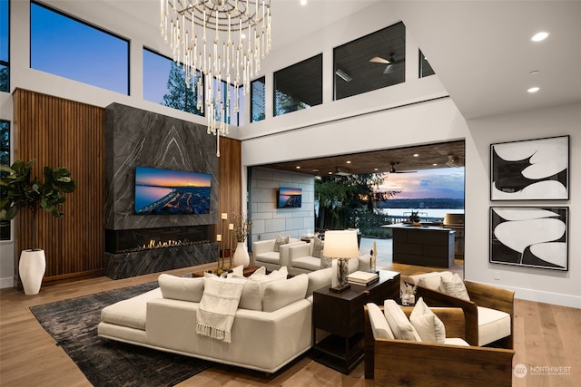 3263 Evergreen Point Rd, Medina, WA 98039 - lobby featuring a high ceiling and recessed lighting