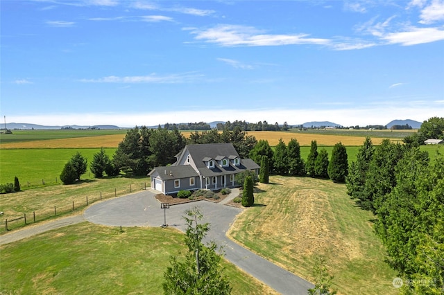 6340 Chuckanut Dr, Bow, WA 98232 - bird's eye view featuring a mountain view and a rural view