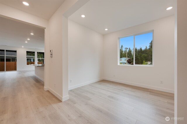 29209 217th Pl SE Unit 30, Black Diamond, WA 98010 - unfurnished room with recessed lighting, light wood-type flooring, and baseboards