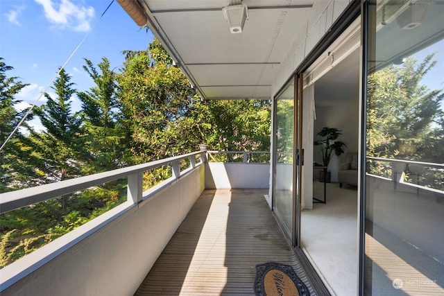 view of balcony