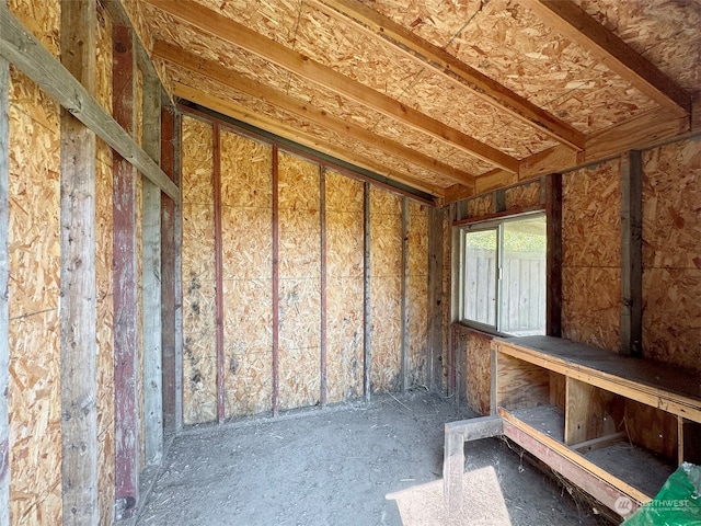 view of storage room