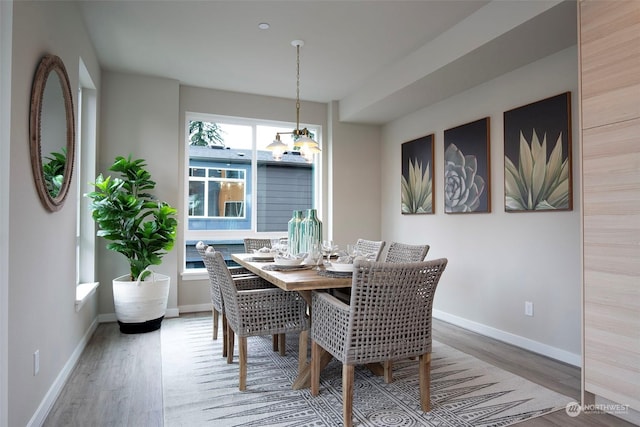 dining room featuring hardwood / wood-style floors