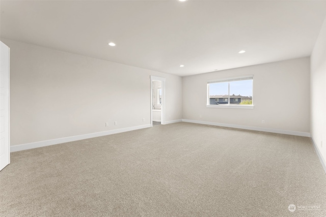 empty room with light carpet