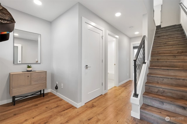 interior space featuring light hardwood / wood-style flooring