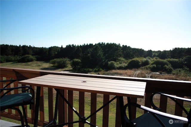 view of balcony