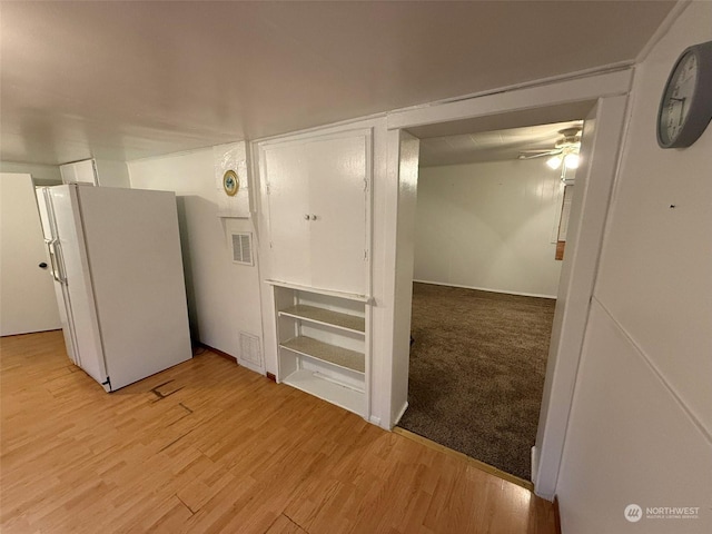 interior space featuring light hardwood / wood-style flooring