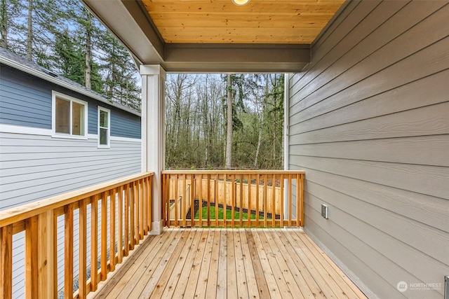 view of wooden terrace