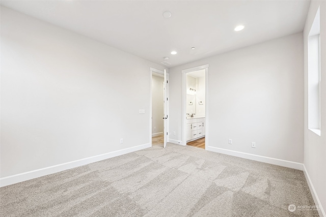 view of carpeted empty room