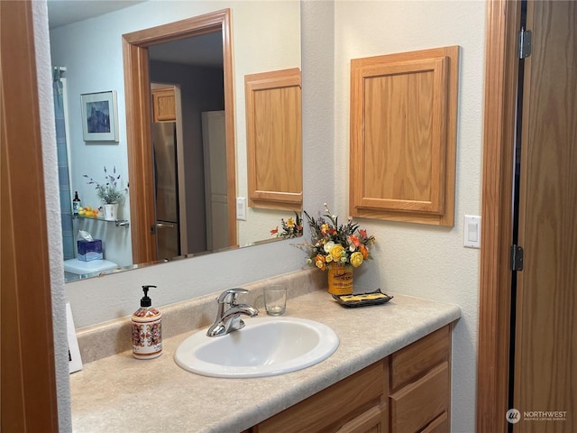 bathroom featuring vanity