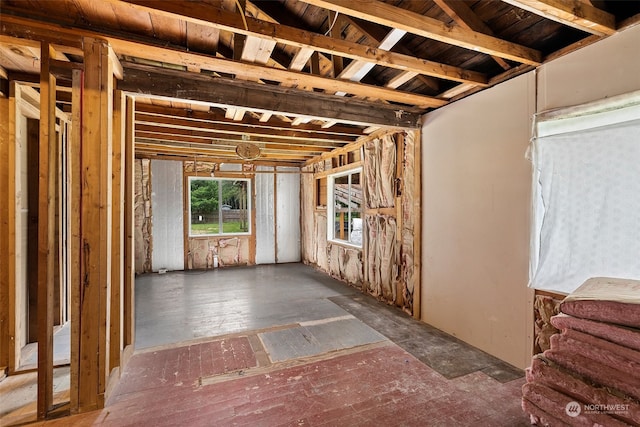 misc room with wood-type flooring