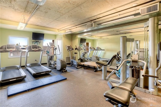 view of exercise room