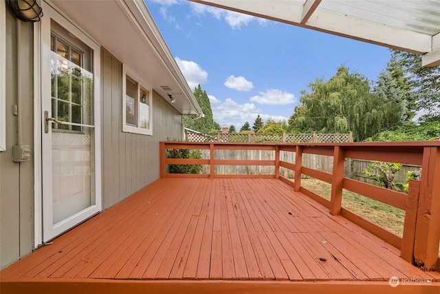 view of deck