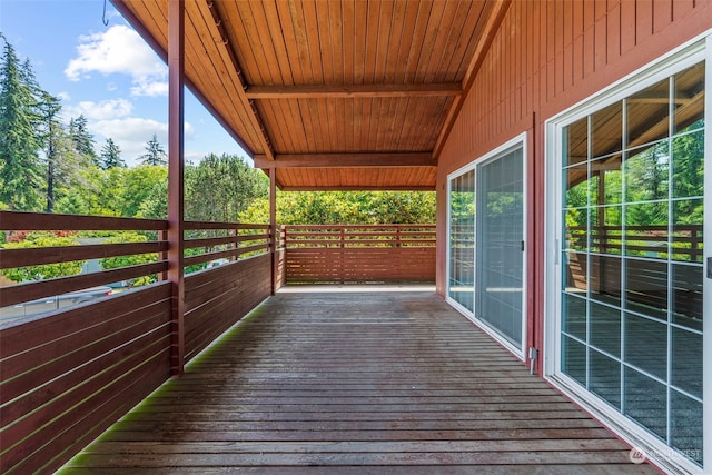 view of wooden terrace