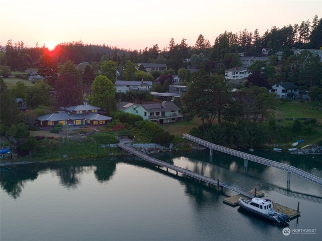 470 Friday Ave, Friday Harbor, WA 98250 - bird's eye view with a water view