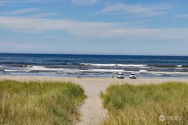 water view with a beach view