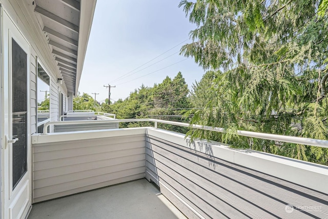 view of balcony