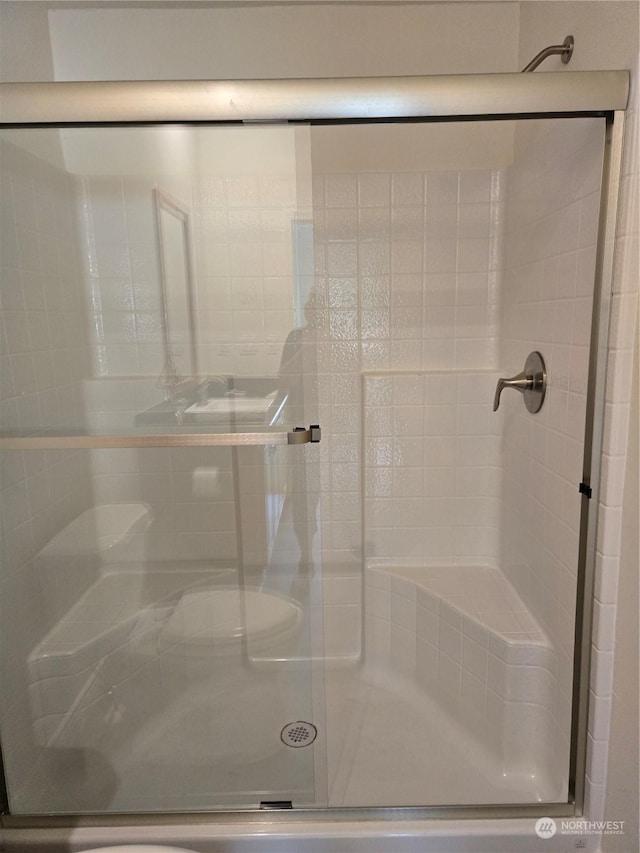 full bath featuring a shower stall