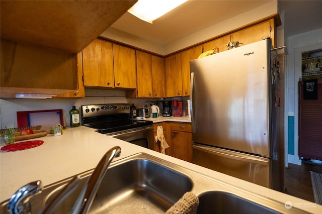 kitchen with stainless steel appliances