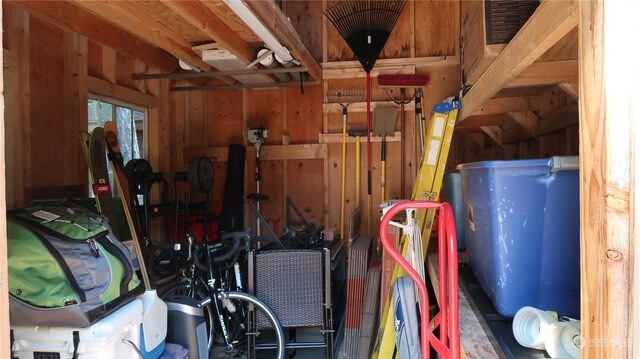 view of storage room