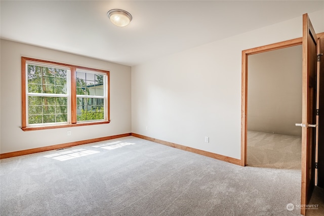 view of carpeted empty room