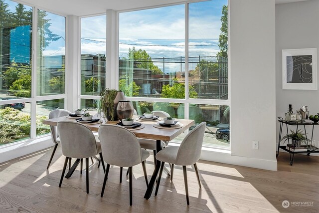 view of sunroom