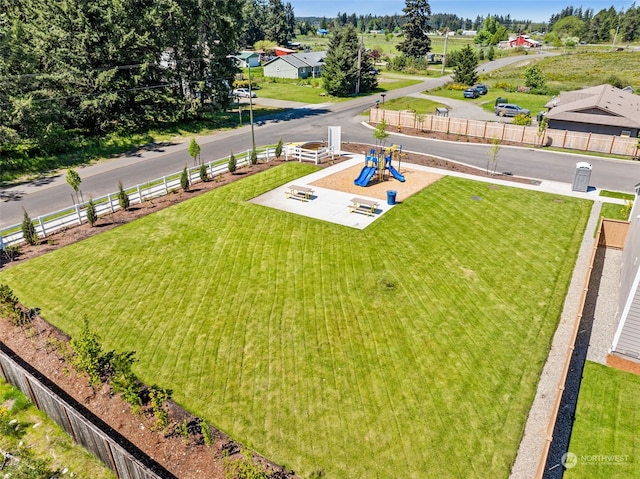 birds eye view of property