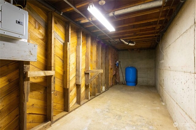 view of basement