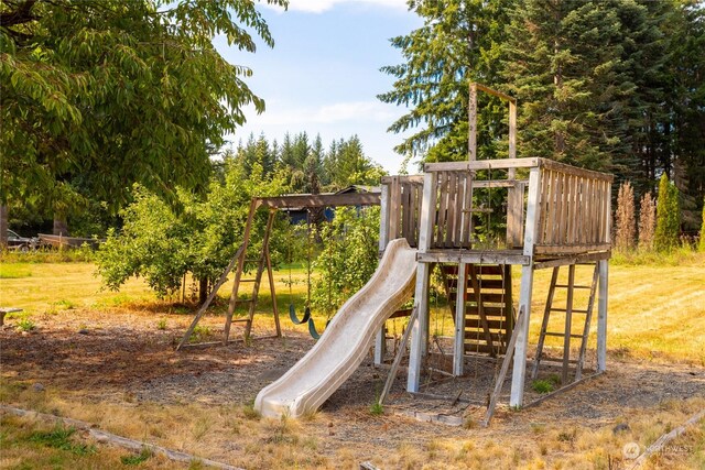 view of jungle gym