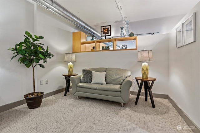 interior space with carpet floors